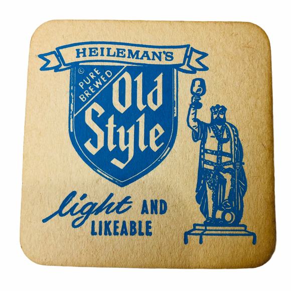 LOT of 3 Vintage OLD STYLE & SPECIAL EXPORT Reversible BEER COASTERS Heileman's - Picture 3 of 4